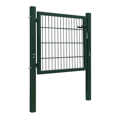 Fence Gate Steel Green
