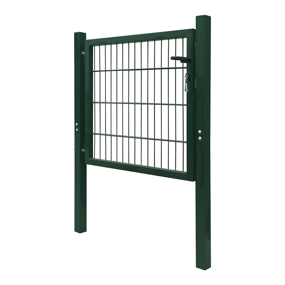 Fence Gate Steel Green