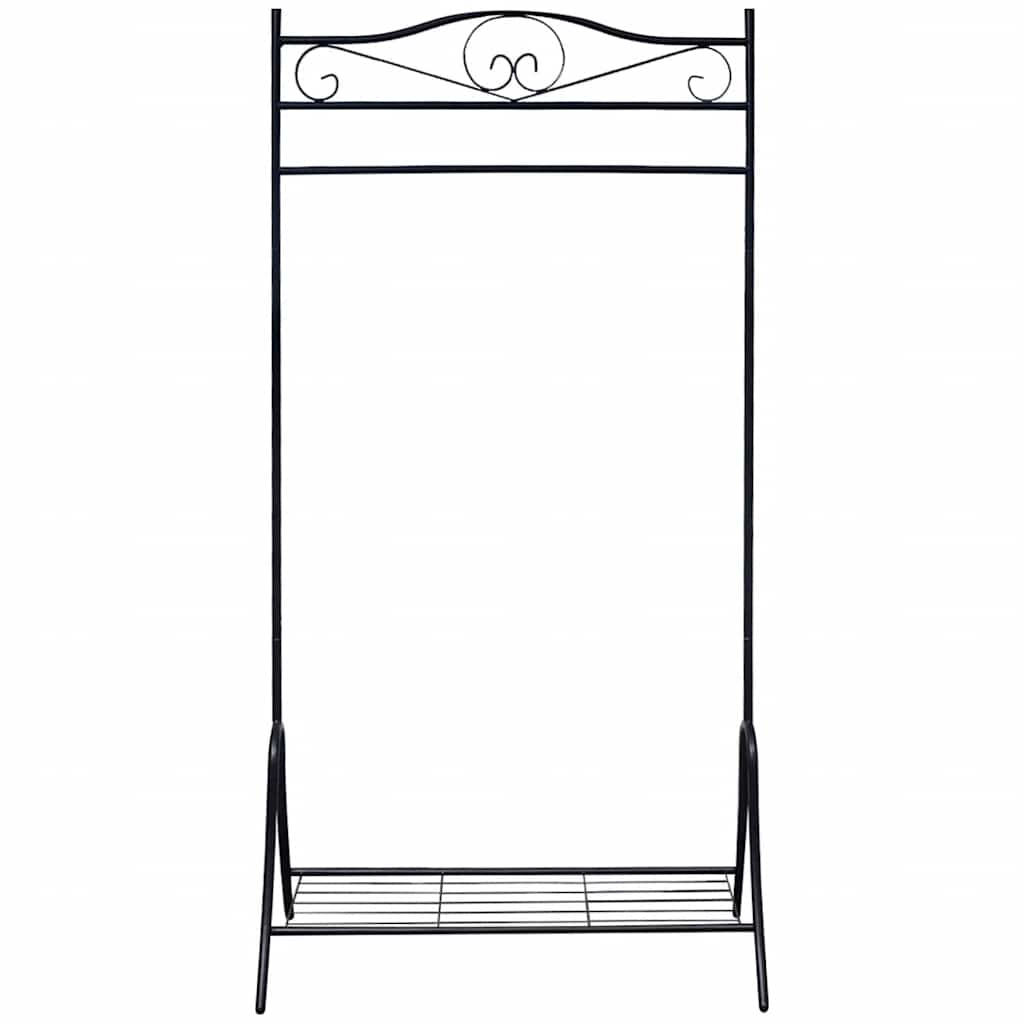 vidaXL Clothing Rack Black Steel 2