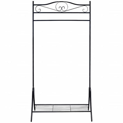 vidaXL Clothing Rack Black Steel 2