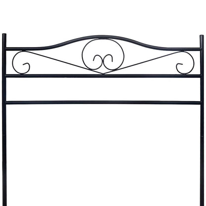 vidaXL Clothing Rack Black Steel 3