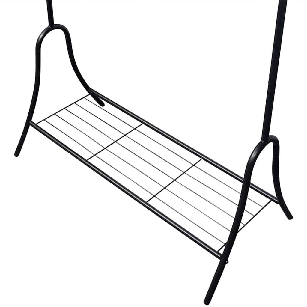 vidaXL Clothing Rack Black Steel 4
