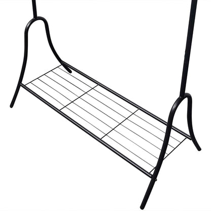 vidaXL Clothing Rack Black Steel 4