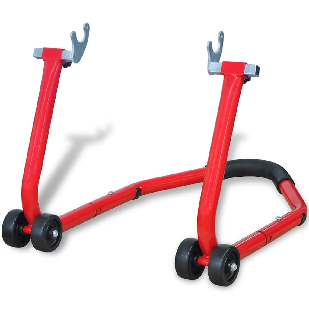 vidaXL Motorcycle Rear Stand Red 1