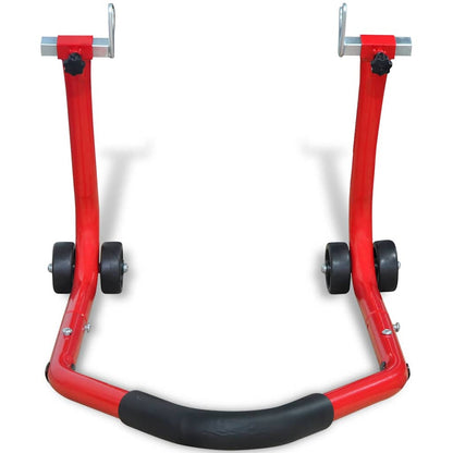 vidaXL Motorcycle Rear Stand Red 2