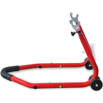 vidaXL Motorcycle Rear Stand Red 4