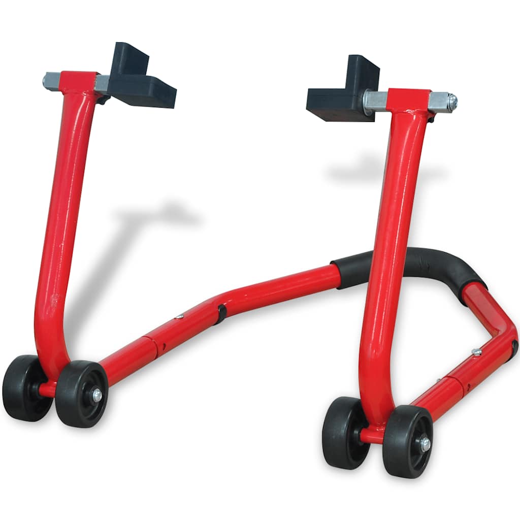 vidaXL Motorcycle Rear Paddock Stand Red 1