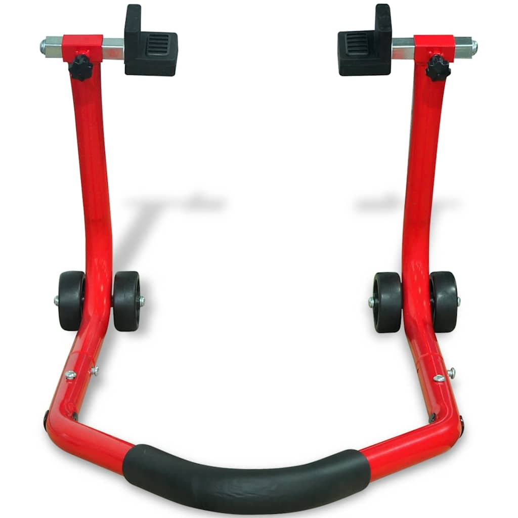 vidaXL Motorcycle Rear Paddock Stand Red 2