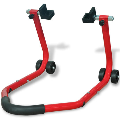 vidaXL Motorcycle Rear Paddock Stand Red 3