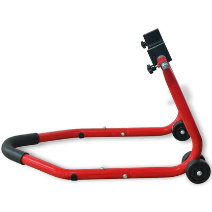 vidaXL Motorcycle Rear Paddock Stand Red 4
