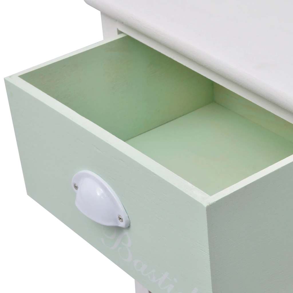 French Storage Cabinet 3 Drawers Wood 38 x 28 x 57 cm