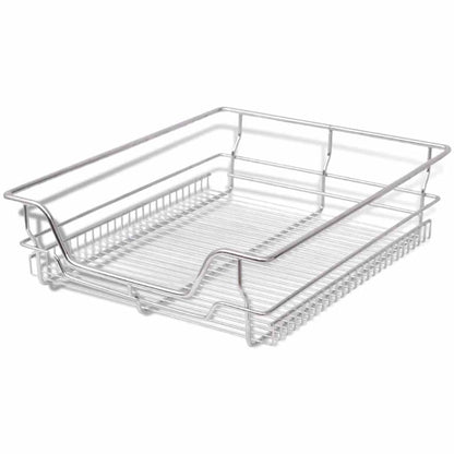 vidaXL Pull-Out Wire Baskets 2 pcs Silver 500 mm 3