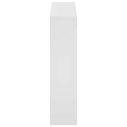 vidaXL Shoe Cabinet 2-Layer Mirror White 63x17x67 cm 5
