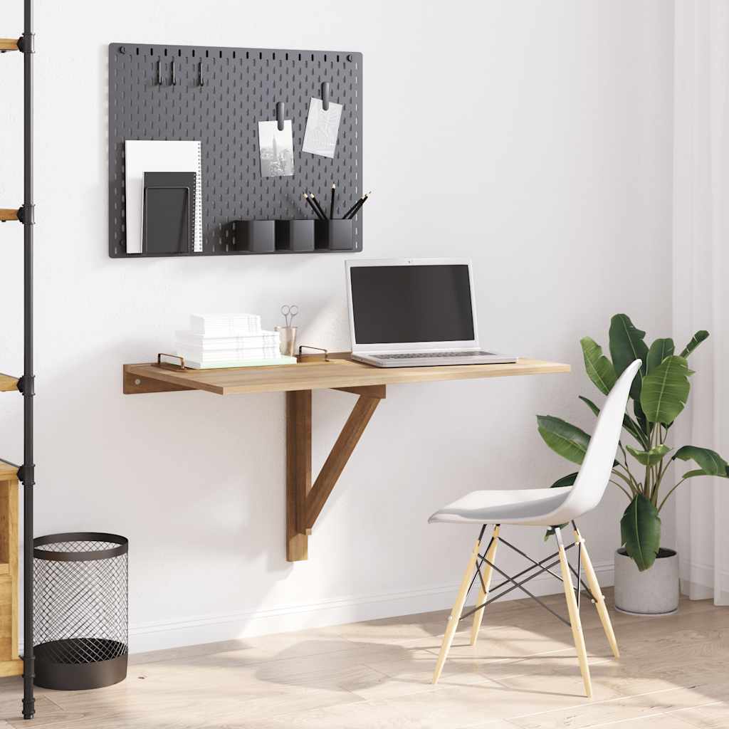 vidaXL Folding Table | Oak | Engineered wood | Compact | Foldable 3