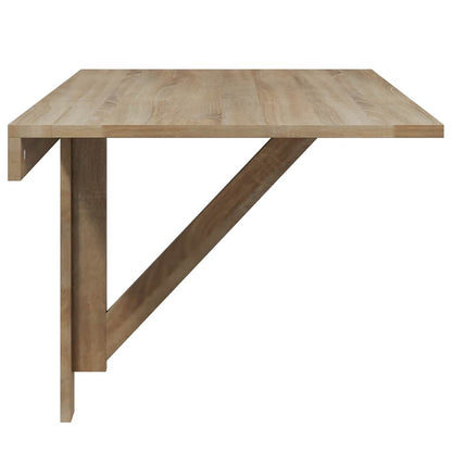 vidaXL Folding Table | Oak | Engineered wood | Compact | Foldable 6