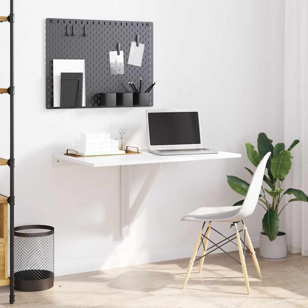 vidaXL Folding Table | White | Engineered wood | Compact | Foldable 3