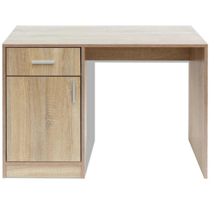 Desk with Drawer&Cabinet 100x40x73 cm Oak