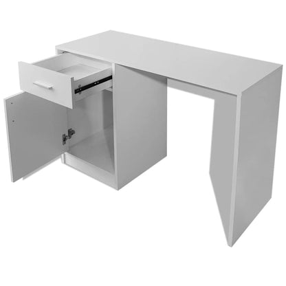 vidaXL Desk | White | Engineered wood, MDF | 100x40x73 cm | Computer Desk 4