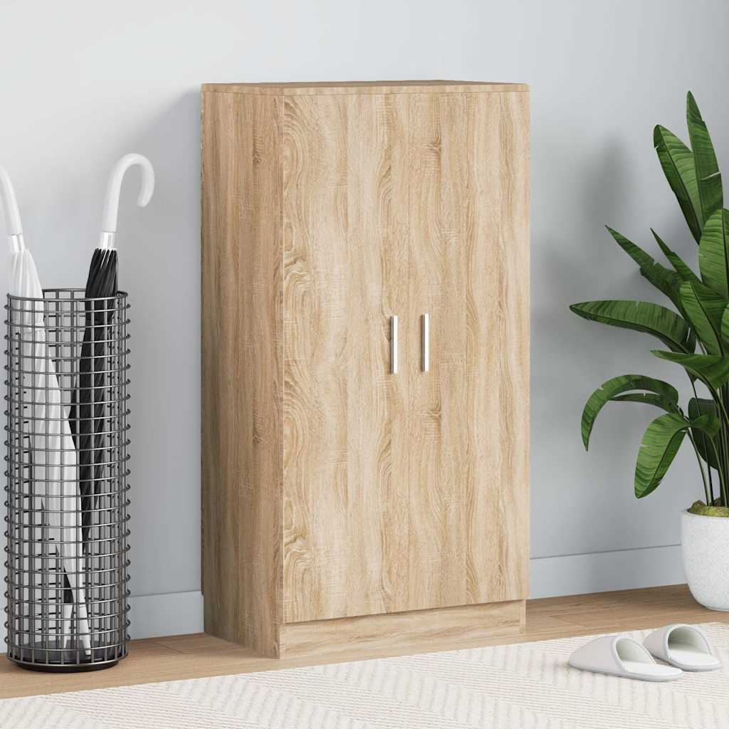 Shoe Cabinet 55x35x108 cm Engineered Wood Oak
