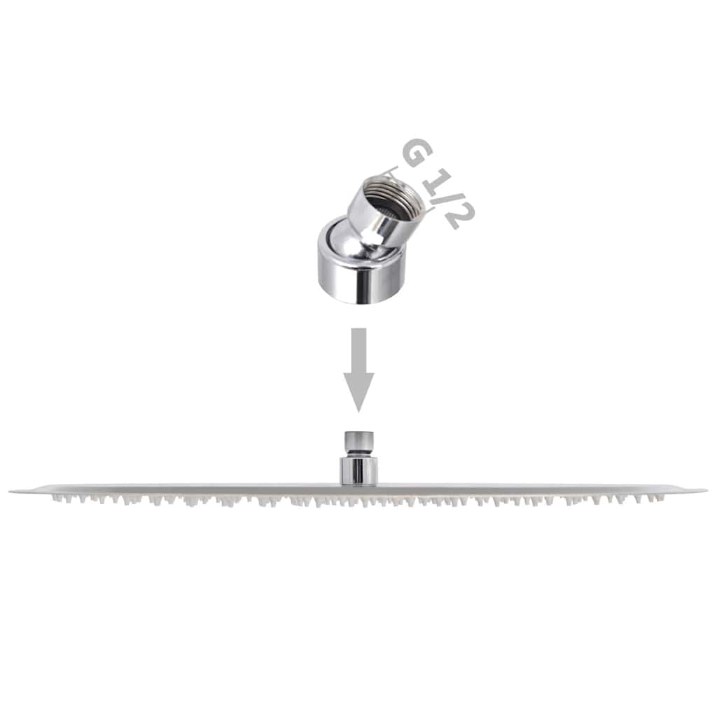 vidaXL Rain Shower Head Stainless Steel 50 cm Round 6