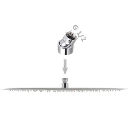vidaXL Rain Shower Head Stainless Steel 50 cm Round 6
