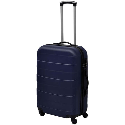 vidaXL Three Piece Hardcase Trolley Set Blue 45.5/55/66 cm 2