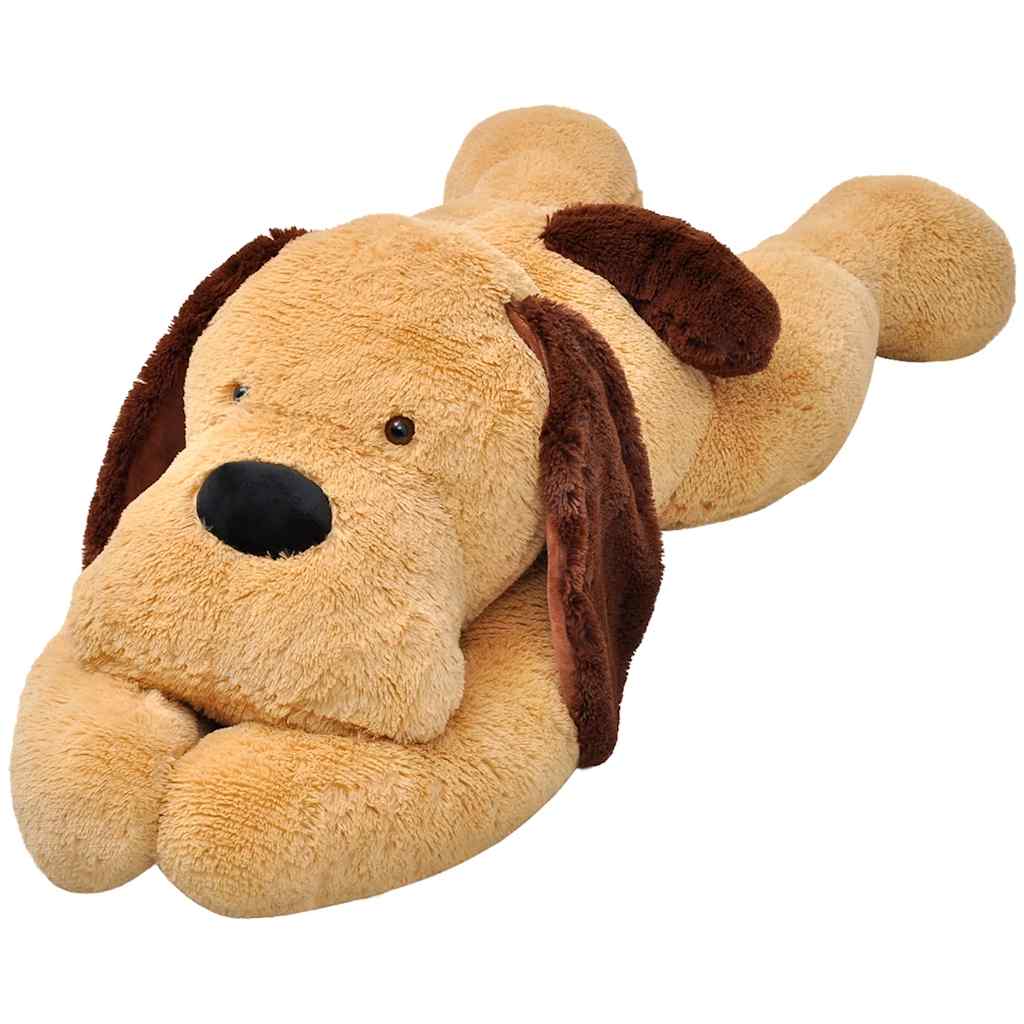 vidaXL Dog Cuddly Toy Plush Brown 160 cm 1