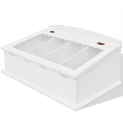 vidaXL Cutlery Tray MDF White Baroque Style 1