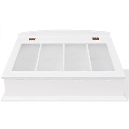 vidaXL Cutlery Tray MDF White Baroque Style 2