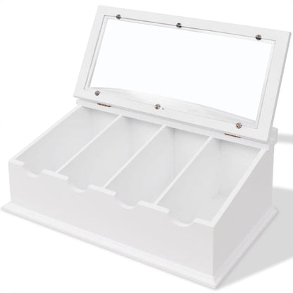 vidaXL Cutlery Tray MDF White Baroque Style 3
