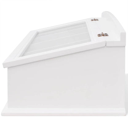 vidaXL Cutlery Tray MDF White Baroque Style 4