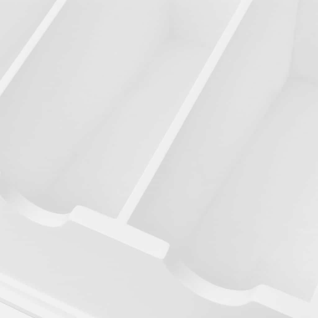 vidaXL Cutlery Tray MDF White Baroque Style 5