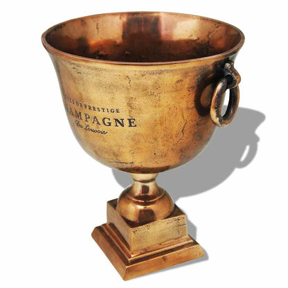 243498 vidaXL Trophy Cup Champagne Cooler Copper Brown 4