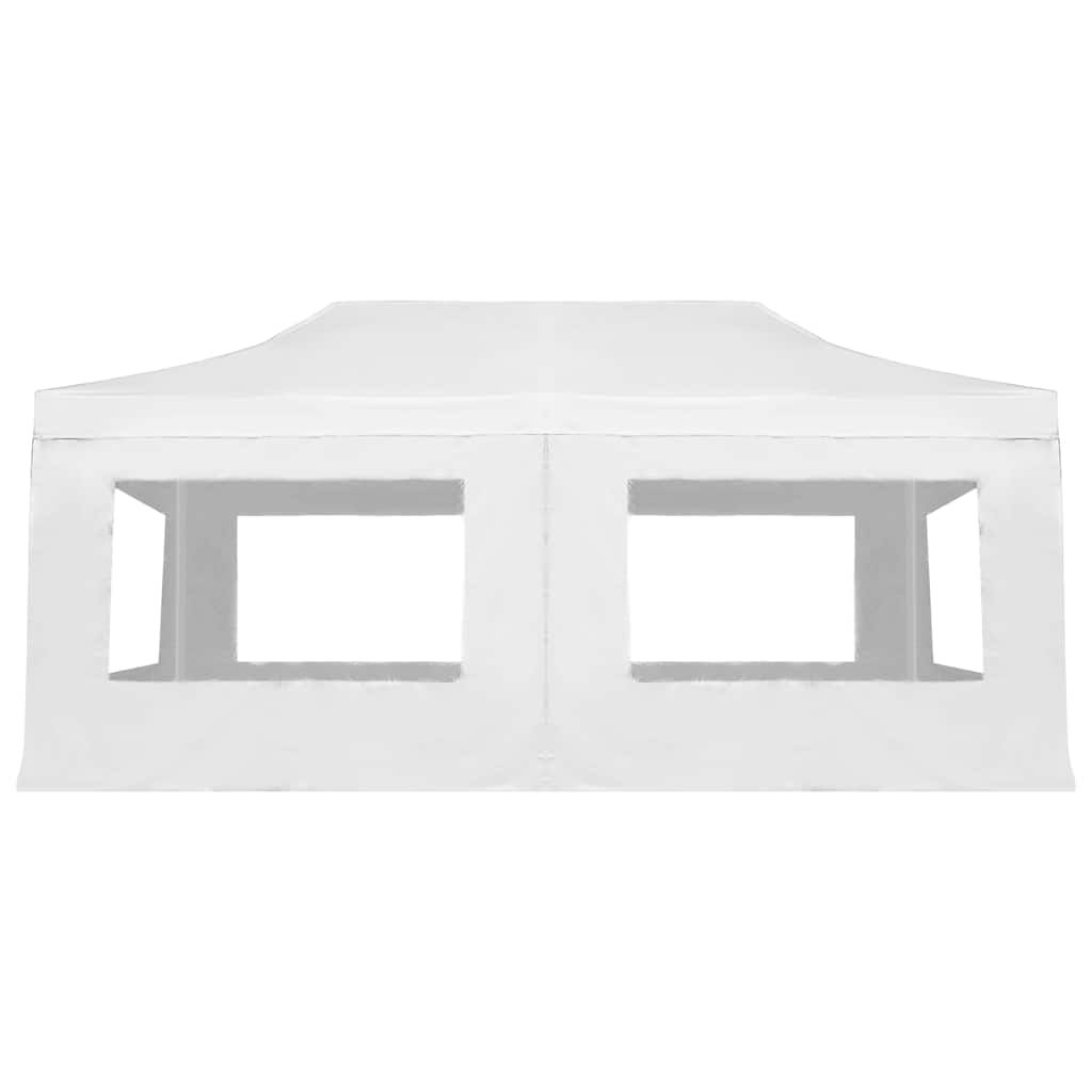 Professional Folding Party Tent with Walls Aluminium White 6 x 3 m