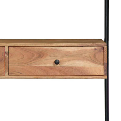 vidaXL Wall Desk | Natural wood grain | Solid acacia wood | Medium | Wall Desk 3