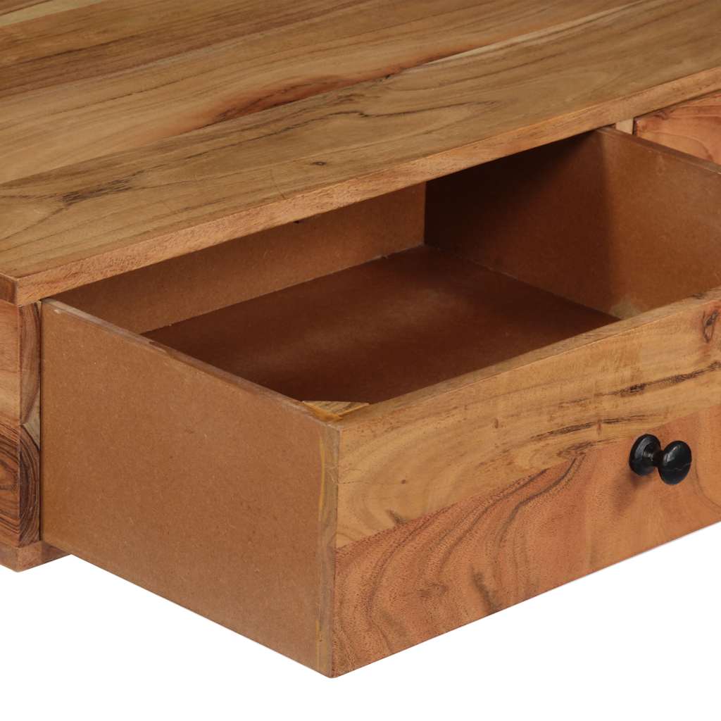 vidaXL Wall Desk | Natural wood grain | Solid acacia wood | Medium | Wall Desk 5