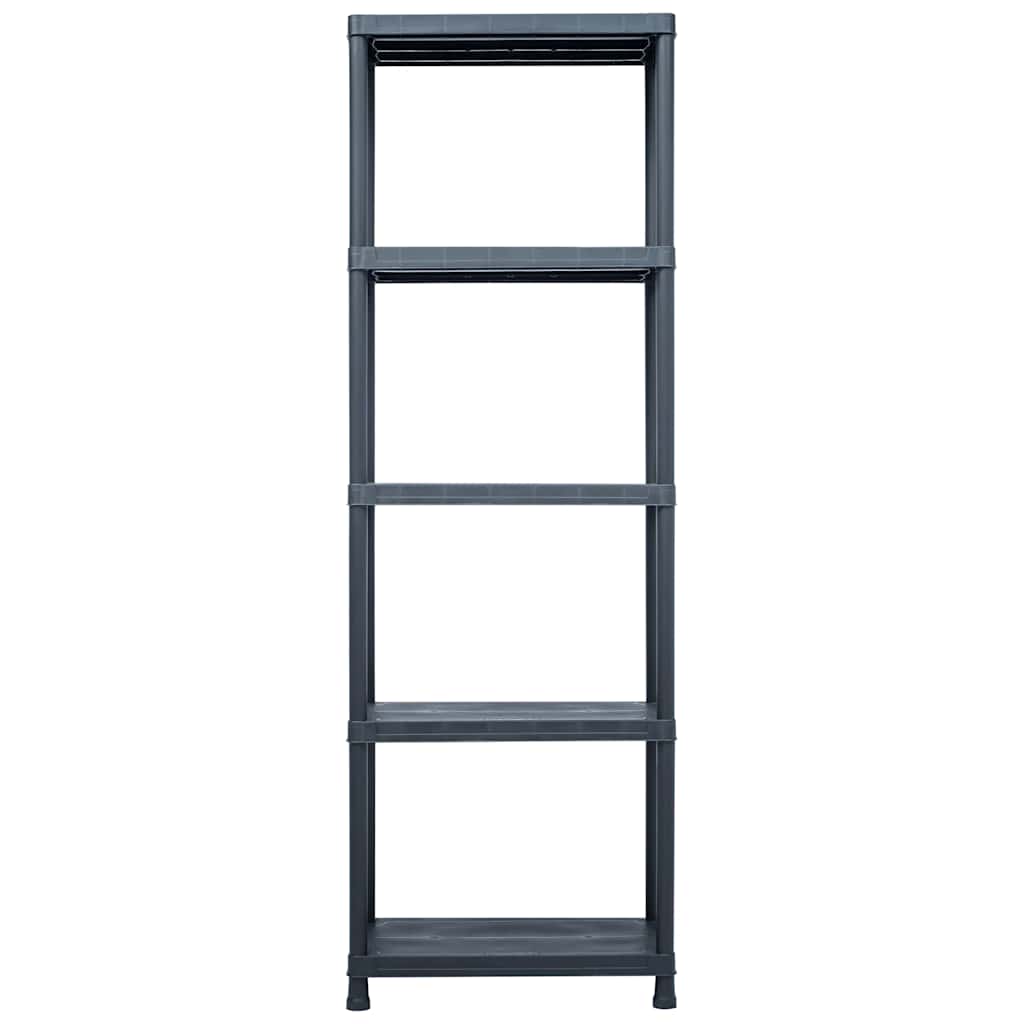Storage Shelf Rack Black 125 kg