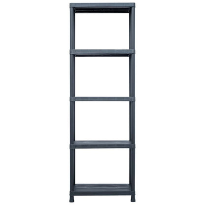 Storage Shelf Rack Black 125 kg