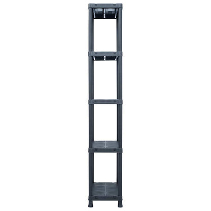 Storage Shelf Rack Black 125 kg