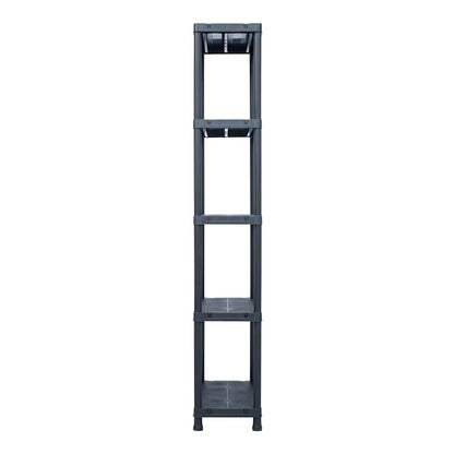 Storage Shelf Rack Black 500 kg Plastic Height 180 cm 1