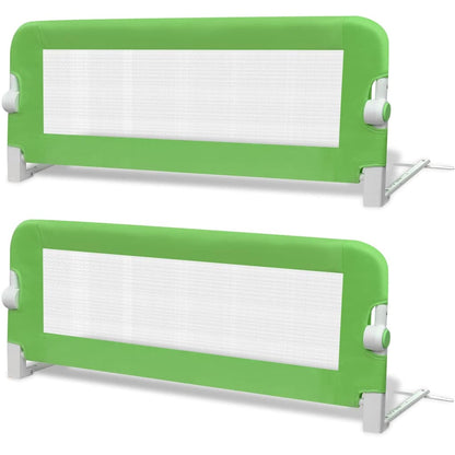 vidaXL Toddler Safety Bed Rail 2 pcs Green 102x42 cm 2