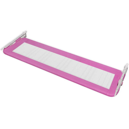 vidaXL Toddler Safety Bed Rail 2 pcs Pink 150x42 cm 5