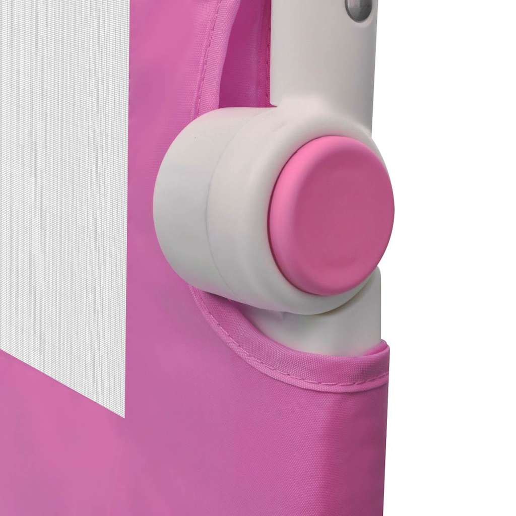 vidaXL Toddler Safety Bed Rail 2 pcs Pink 150x42 cm 6