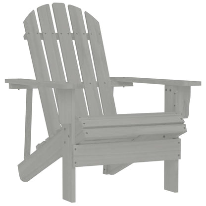 vidaXL Garden Chair Wood Grey 1