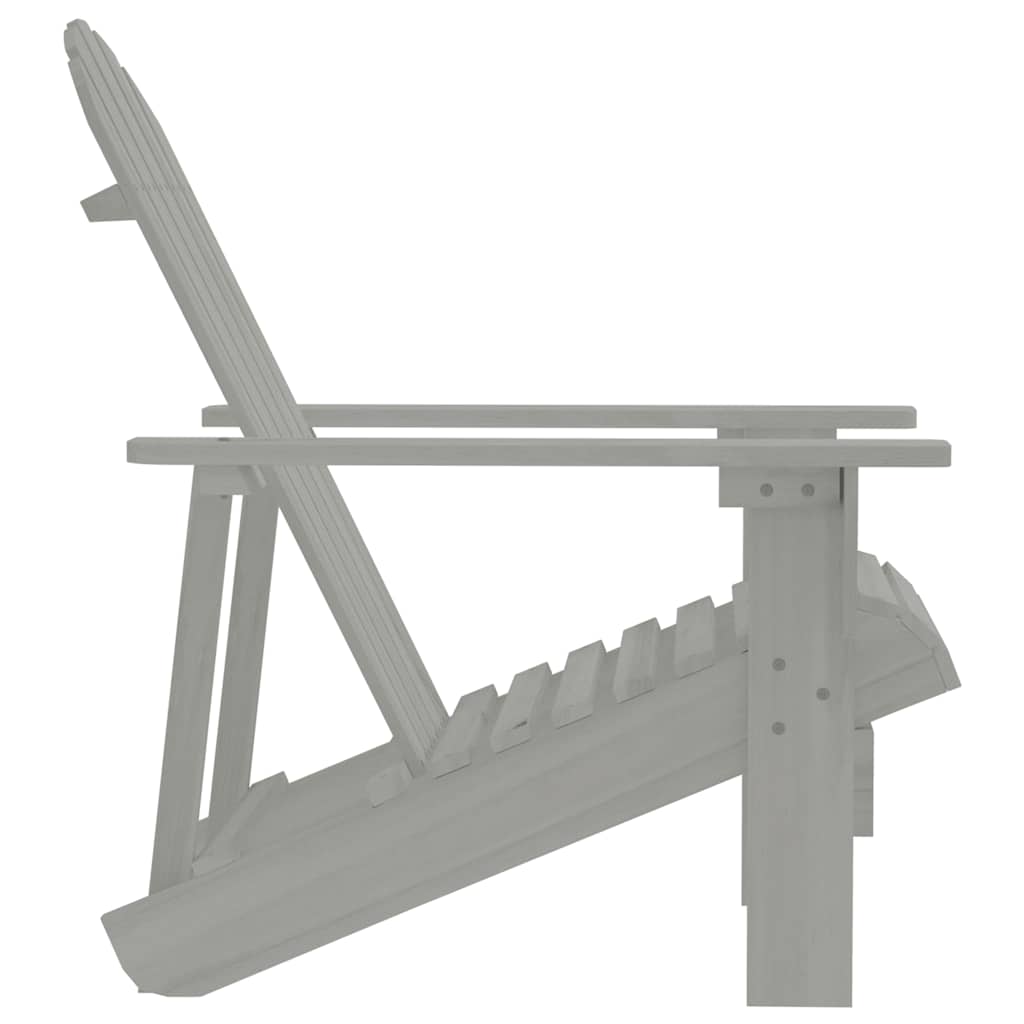 vidaXL Garden Chair Wood Grey 3