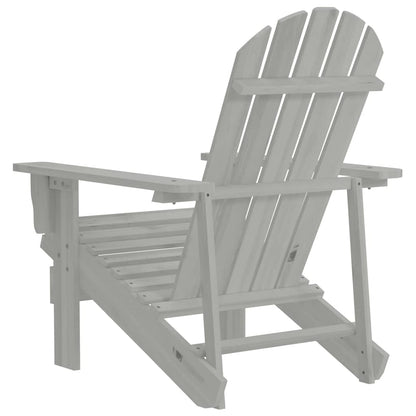 vidaXL Garden Chair Wood Grey 4