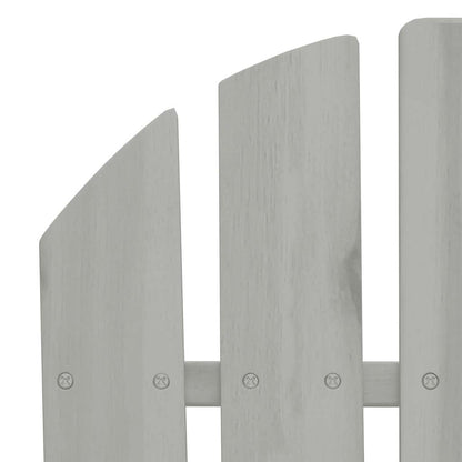 vidaXL Garden Chair Wood Grey 5
