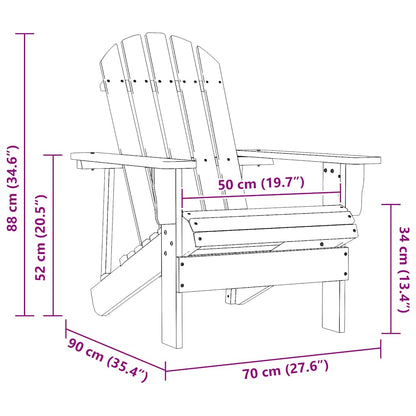vidaXL Garden Chair Wood Grey 6