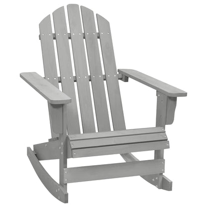 vidaXL Garden Rocking Chair Wood Grey 1