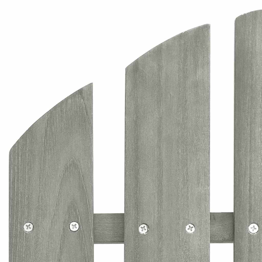 vidaXL Garden Rocking Chair Wood Grey 5